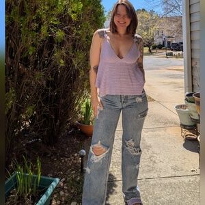 Lavender Knit Tank Top